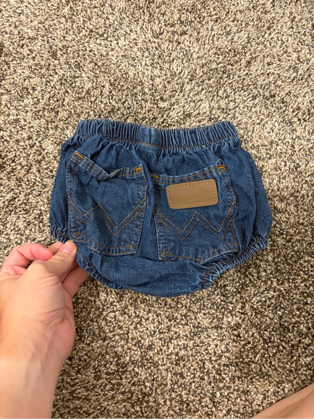 Wrangler Denim-Style Blue Baby Diaper Cover